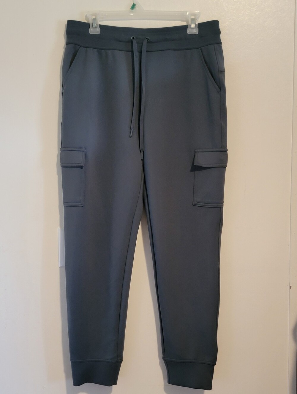 32 Degrees Heat Teal Grey Scuba Cargo Jogger Pants Size M